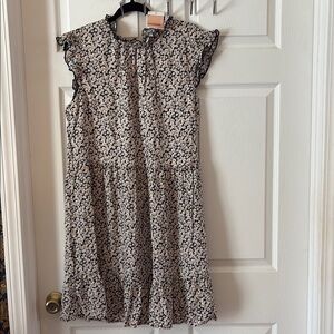 Floral Ruffle Sleeve Dress
